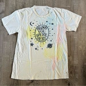 Bliss & Mischief “Bliss You Were Here” Tie Dyed T-Shirt
